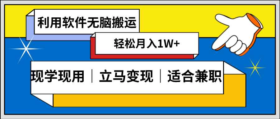 （8496期）低密度新赛道 视频无脑搬 一天1000+几分钟一条原创视频 零成本零门槛超简单-咩咩网络