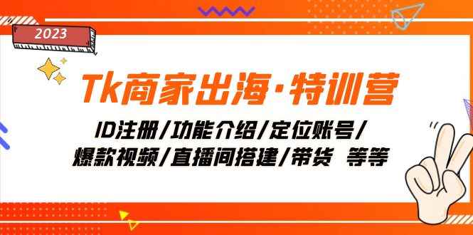 （7974期）Tk商家出海·特训营：ID注册/功能介绍/定位账号/爆款视频/直播间搭建/带货.-咩咩网络