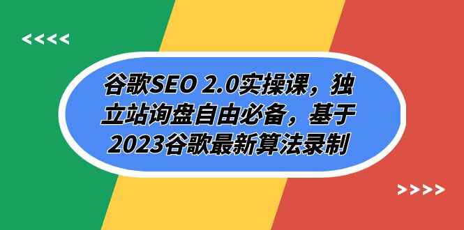 （7708期）谷歌SEO 2.0实操课，独立站询盘自由必备，基于2023谷歌最新算法录制（94节-咩咩网络