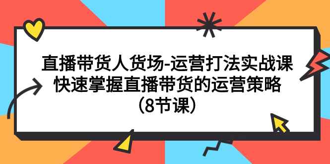 （7672期）直播带货人货场-运营打法实战课：快速掌握直播带货的运营策略（8节课）-咩咩网络