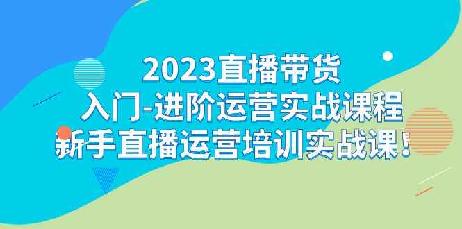 （7162期）2023直播带货入门-进阶运营实战课程：新手直播运营培训实战课！-咩咩网络