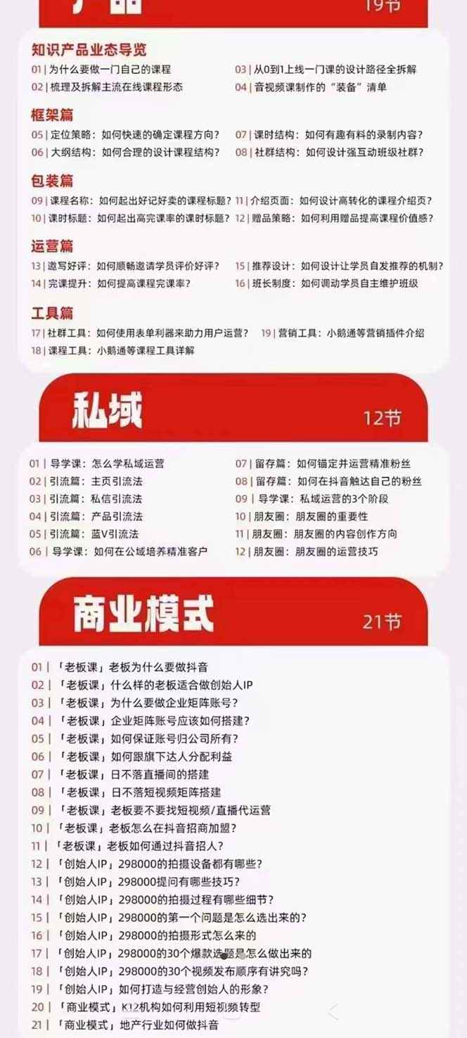 图片[4]-（7129期）网红校长·短视频IP变现通关秘笈：短视频篇+直播篇+产品篇+私域篇+商业模式-咩咩网络