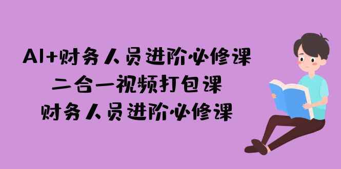 （7093期）AI + 财务人员进阶必修课二合一视频打包课，财务人员进阶必修课-咩咩网络