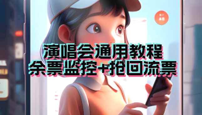 （7007期）演唱会通用_余票监控+抢回流票（教程+软件）-咩咩网络