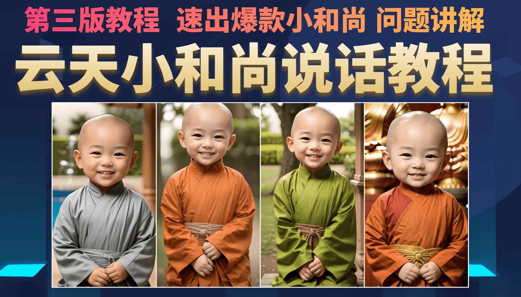 （6977期）小和尚会说话，7天万粉（第3版教程）-咩咩网络
