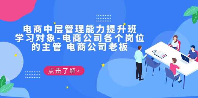 （6958期）电商·中层管理能力提升班，学习对象-电商公司各个岗位的主管 电商公司老板-咩咩网络