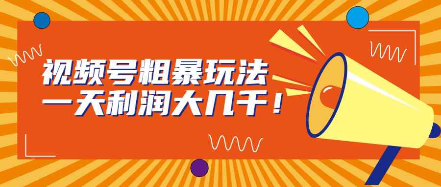 （6941期）视频号粗暴玩法，一天利润大几千！-咩咩网络