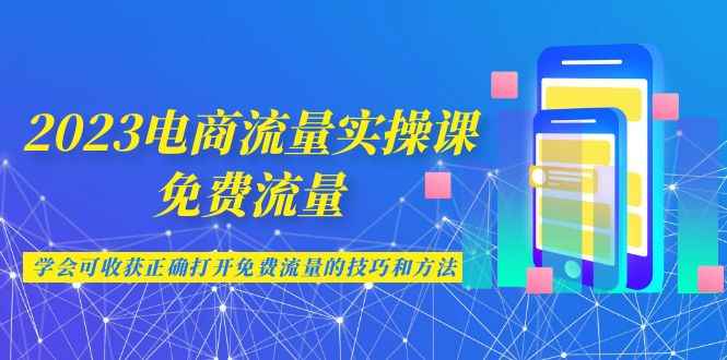 （6880期）2023电商流量实操课-免费流量，学会可收获正确打开免费流量的技巧和方法-咩咩网络