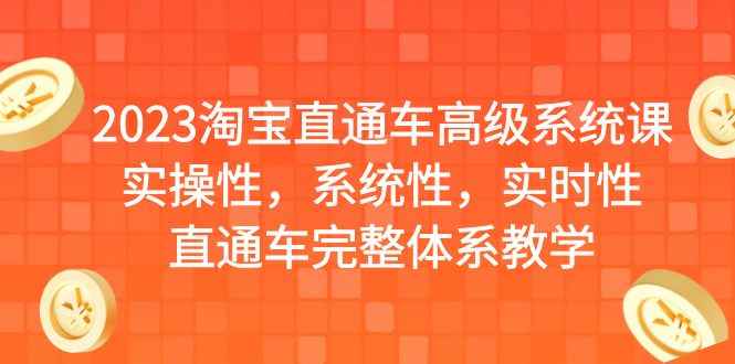（6535期）2023淘宝直通车高级系统课，实操性，系统性，实时性，直通车完整体系教学-咩咩网络