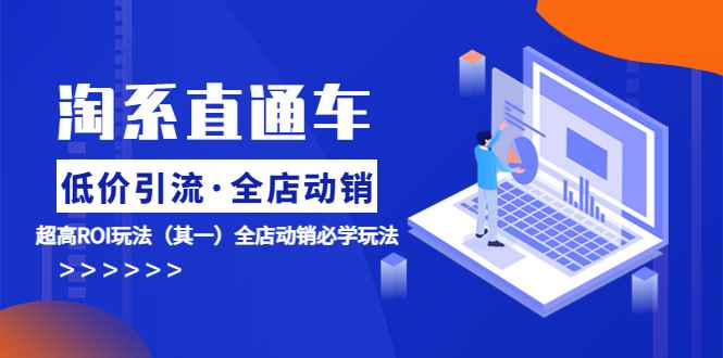（5954期）淘系直通车《低价·引流 全店·动销》超高ROI玩法（其一）全店动销必学玩法-咩咩网络
