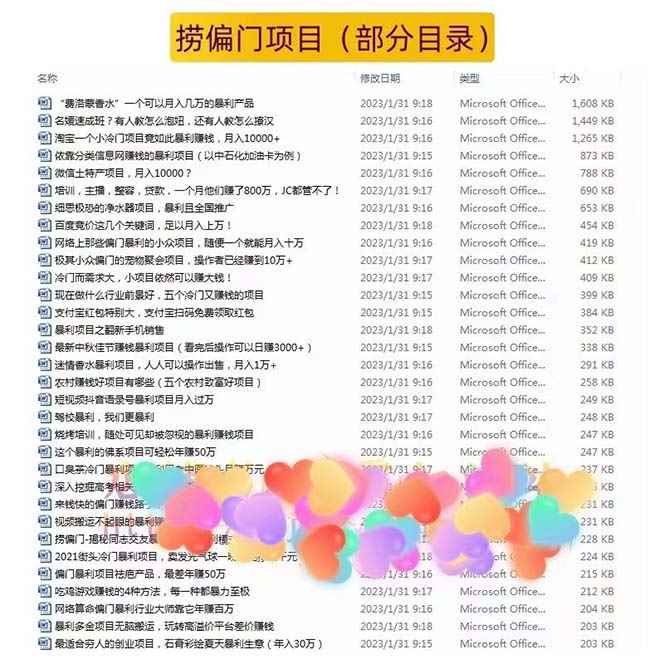 图片[3]-（5750期）千款捞偏门小本创业小项目，总有一款适合你【无水印】-咩咩网络