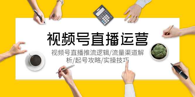 （5730期）视频号直播运营，视频号直播推流逻辑/流量渠道解析/起号攻略/实操技巧-咩咩网络