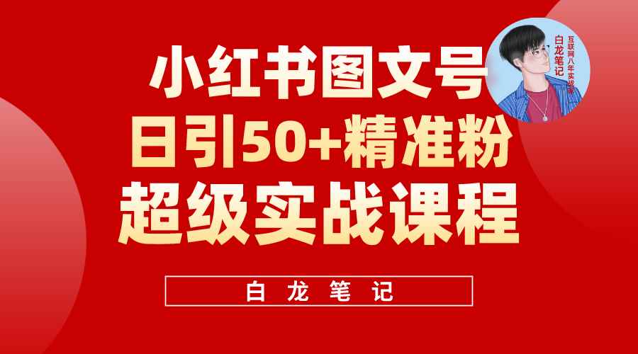 （5710期）小红书图文号日引50+精准流量，超级实战的小红书引流课，非常适合新手-咩咩网络