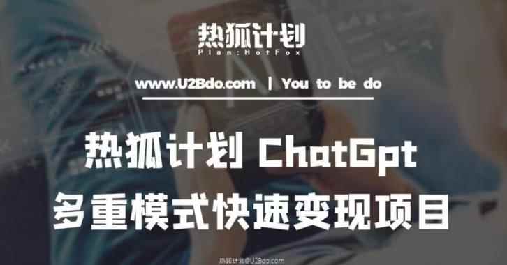 热狐计划：王大陆ChatGpt多重变现实操课，多种模式快速变现-咩咩网络