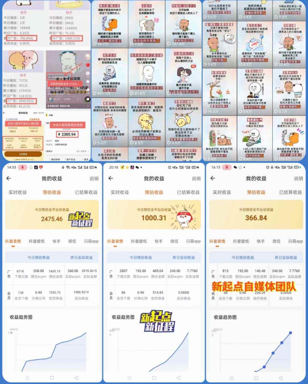 图片[2]-（5444期）动态背景表情包取图小程序，1万播放量收益10~15元，一条大热门赚几千上万-咩咩网络