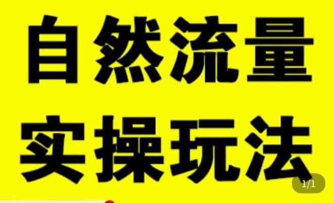 拼多多自然流量天花板，拼多多自然流的实操玩法，自然流量是怎么来的，如何开车带来自然流等知识-咩咩网络