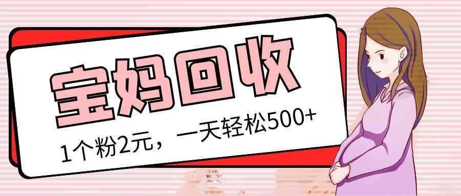 （5169期）最新宝妈粉回收变现计划及胎教音乐高端变现玩法全套教程！（非老玩法）-咩咩网络