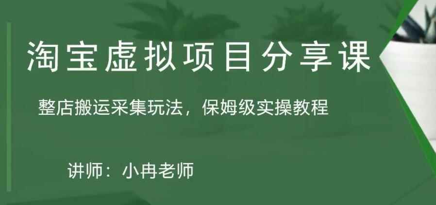 （5090期）淘宝虚拟整店搬运采集玩法分享课：整店搬运采集玩法，保姆级实操教程-咩咩网络
