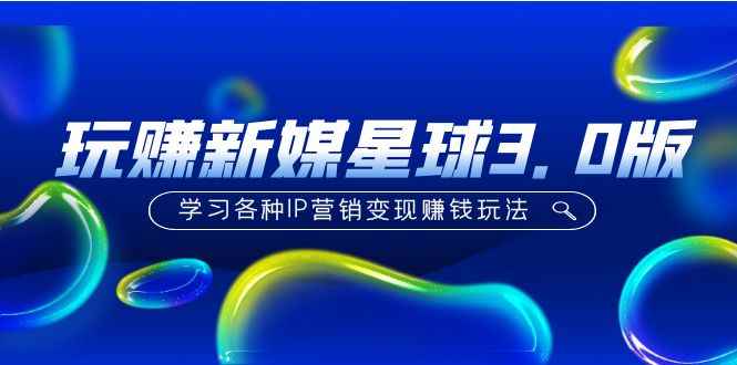 （5032期）《玩赚新媒星球3.0版》学习各种IP营销变现赚钱玩法（价值498）-咩咩网络