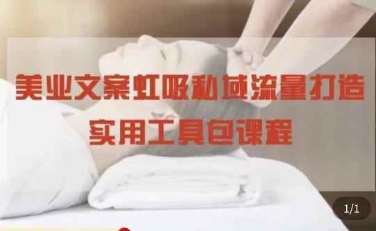 美业文案私域流量打造实用教程：学会私域流量打造和营销！-咩咩网络