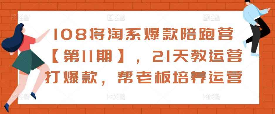 108将淘系爆款陪跑营【第11期】，21天教运营打爆款，帮老板培养运营-咩咩网络