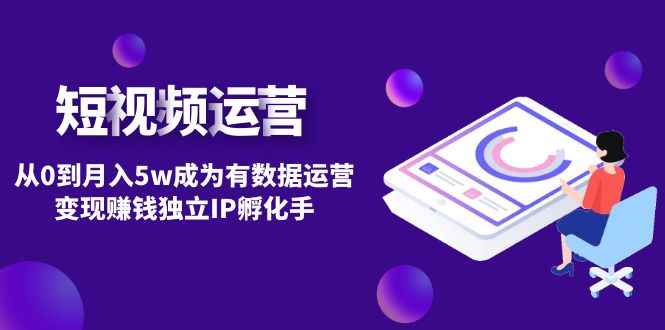 （4758期）短视频自然流IP第2期：从0到月入5w成为有数据运营变现赚钱独立IP孵化手-咩咩网络