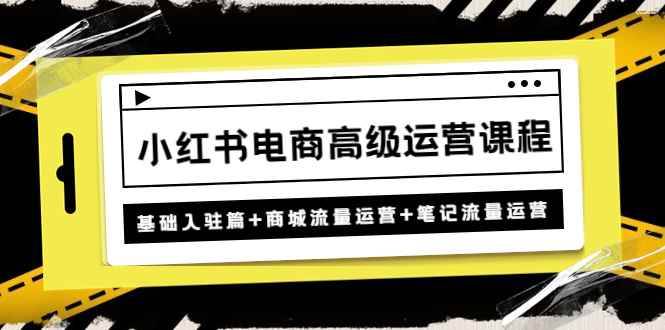 （4638期）小红书电商高级运营课程：基础入驻篇+商城流量运营+笔记流量运营-咩咩网络