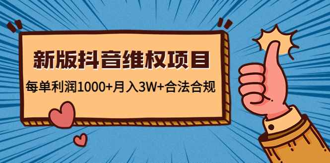 （4566期）新版抖音维全项目：每单利润1000+月入3W+合法合规！-咩咩网络