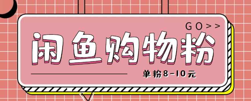 闲鱼购物粉回收项目，单粉8-10元，有手机就能干-咩咩网络