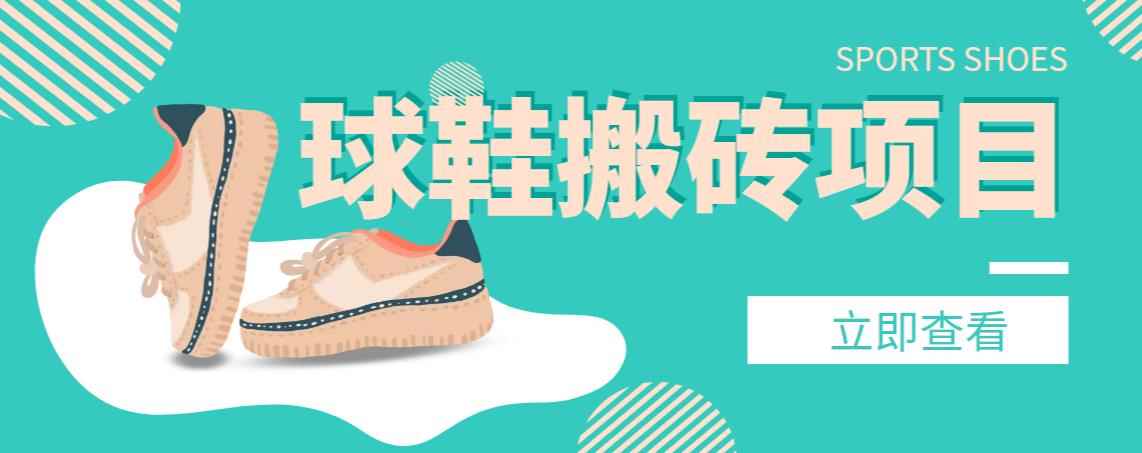【搬砖必备】外面收费998的球鞋搬砖项目，月入轻松5000+的项目案例解析-咩咩网络