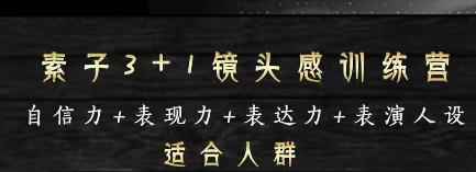 素子表现力训练营，提高自信力+表现力+表达力+表演人设，打造个人魅力ip-咩咩网络