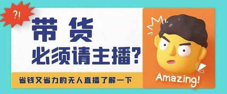 （4312期）淘宝无人直播带货0基础教程，手把手教你无人直播，省钱又省力-咩咩网络