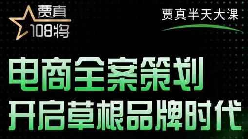 贾真老师的半天大课，电商全案策划，全程打开自己后台店铺讲这个案例-咩咩网络