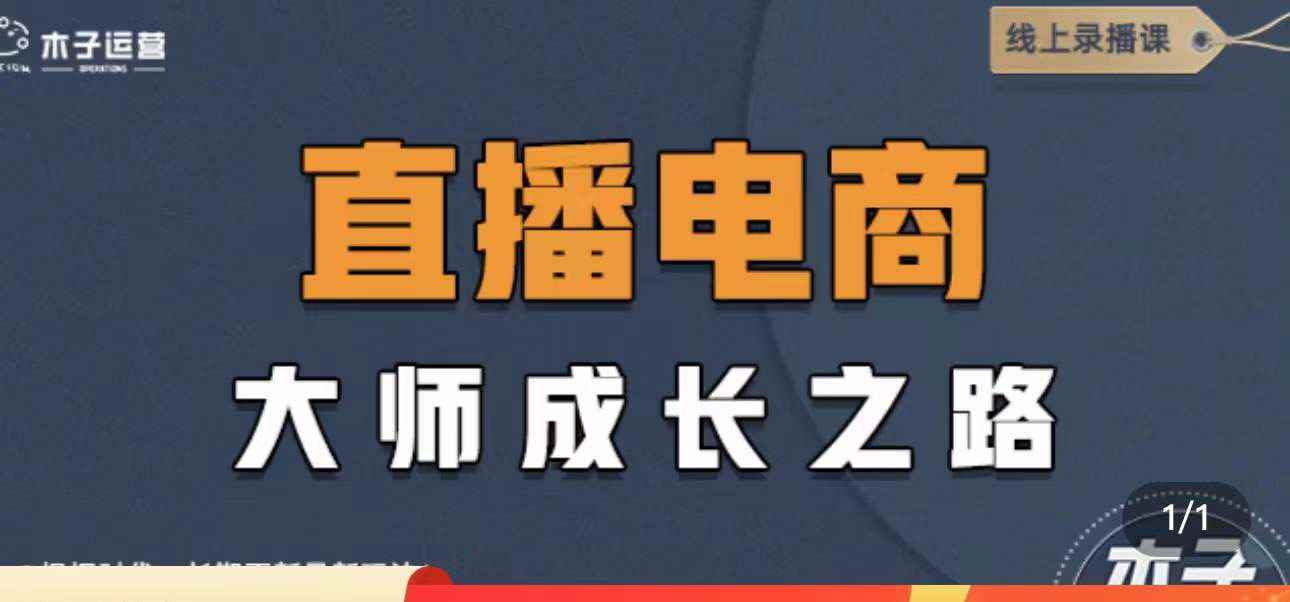 （4200期）直播电商高手成长之路：教你成为直播电商大师，玩转四大板块（25节）-咩咩网络