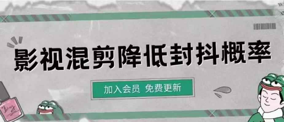 （4165期）影视剪辑如何避免高度重复，影视如何降低混剪作品的封抖概率【视频课程】-咩咩网络