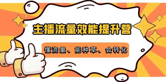 （4063期）主播流量效能提升营：懂流量、能种草、会转化，清晰明确方法规则-咩咩网络