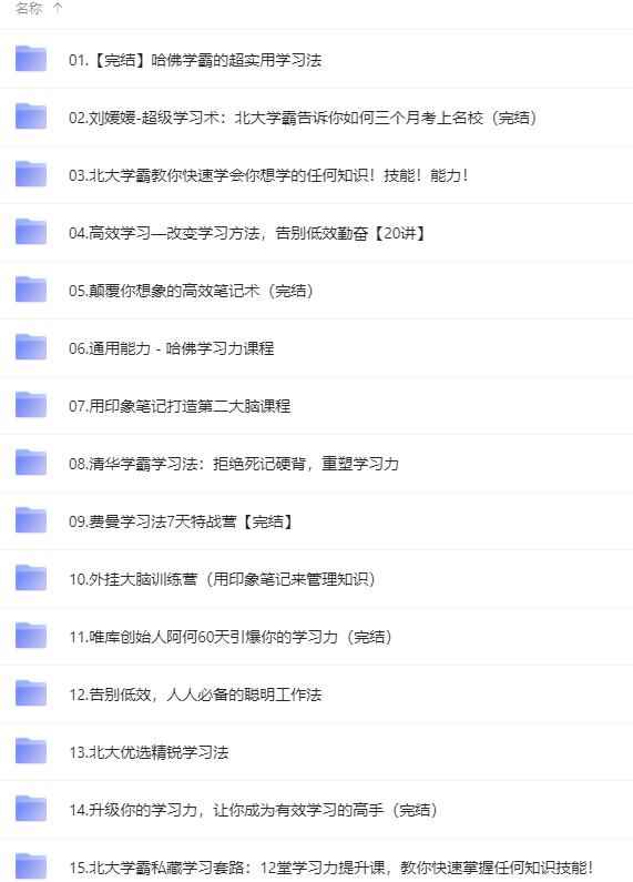 图片[2]-（4003期）各类学习方法教程合集，论学霸是如何练成的（全套资料合集）-咩咩网络