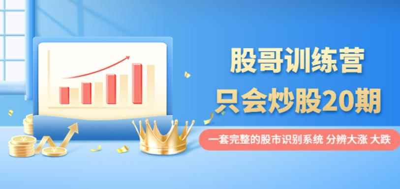股哥训练营·只会炒股20期：一套完整的股市识别系统，分辨大涨、大跌！-咩咩网络