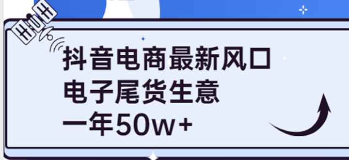 （3723期）抖音电商最新风口，利用信息差做电子尾货生意，一年50w+（7节课+货源渠道)-咩咩网络