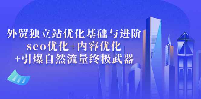 （3682期）外贸独立站优化基础与进阶，seo优化+内容优化+引爆自然流量终极武器-咩咩网络