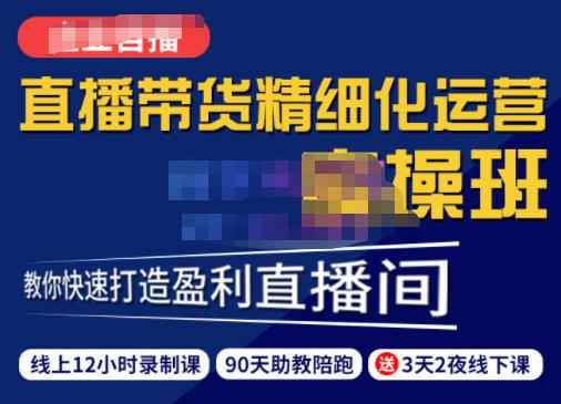 隆哥·短视频直播运营实操班，直播带货精细化运营实操，教你快速打造盈利直播间-咩咩网络