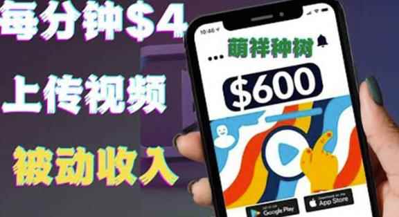只需要上传视频然后每分钟赚4美元项目：详细操作步骤，新手也可操作-咩咩网络