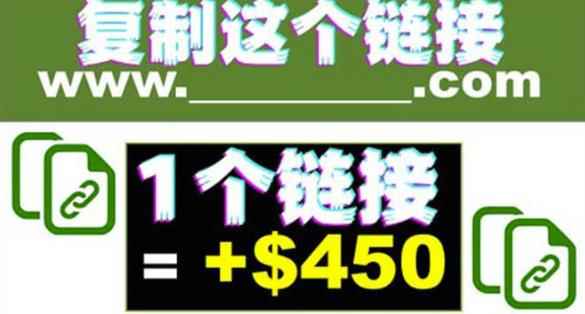 复制链接赚美元，一个链接可赚450+，利用链接点击即可赚钱的项目【视频教程】-咩咩网络