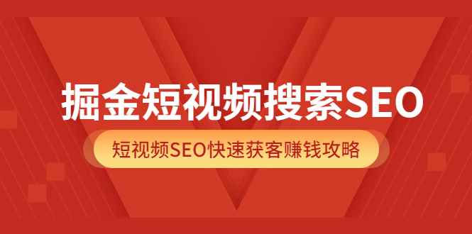 （3513期）掘金短视频搜索SEO，短视频SEO快速获客赚钱攻略-咩咩网络