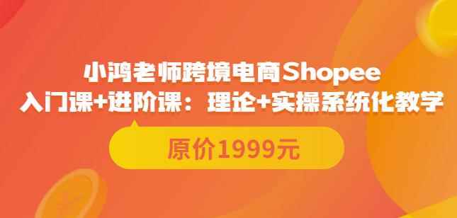 鸿老师跨境电商Shopee入门课+进阶课：理论+实操系统化教学（原价1999）-咩咩网络