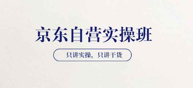 【京东自营实操班】只讲实操，只讲干货（28小时课程-共2期）价值4980-咩咩网络