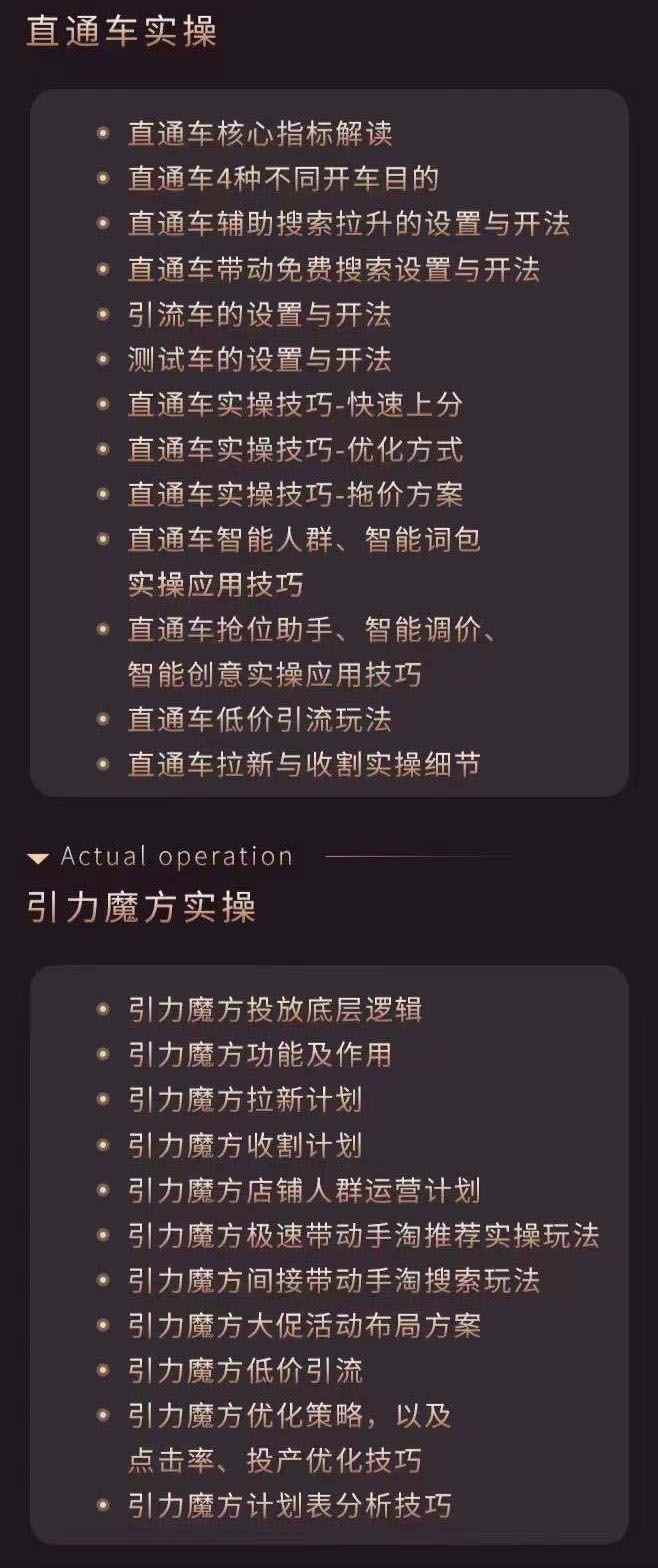 图片[3]-（3460期）淘系付费工具实战课程【直通车、引力魔方】战略优化，实操演练-咩咩网络