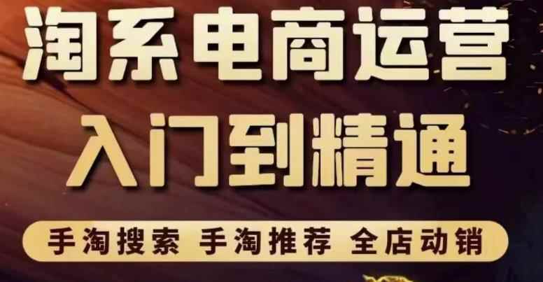 淘系电商入门到精通手淘搜索，手淘推荐，全店动销（价值1099元）-咩咩网络