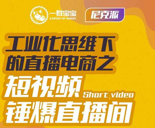 尼克派·工业化思维下的直播电商之短视频锤爆直播间，听话照做执行爆单-咩咩网络