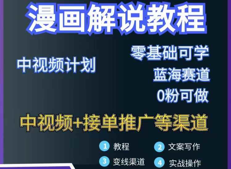 （2978期）漫画解说保姆级教程，彻底解决版权问题，轻松月入10000+-咩咩网络
